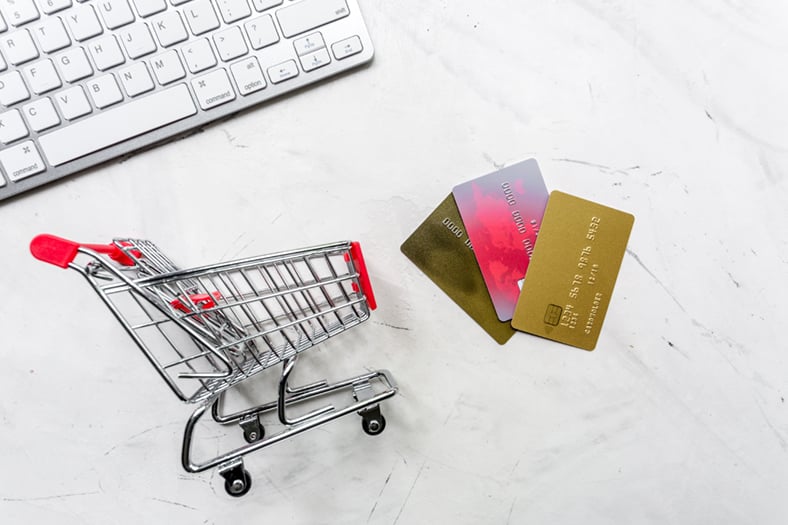 Trolley and credit cards