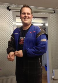 Support Specialist Ruu suits up in advance of the race Support Specialist Ruu suits up in advance of the race